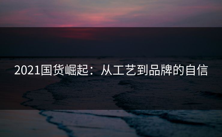2021国货崛起：从工艺到品牌的自信