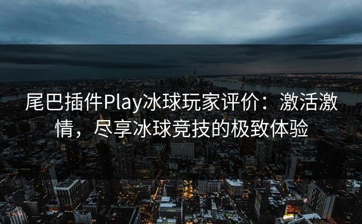 尾巴插件Play冰球玩家评价：激活激情，尽享冰球竞技的极致体验